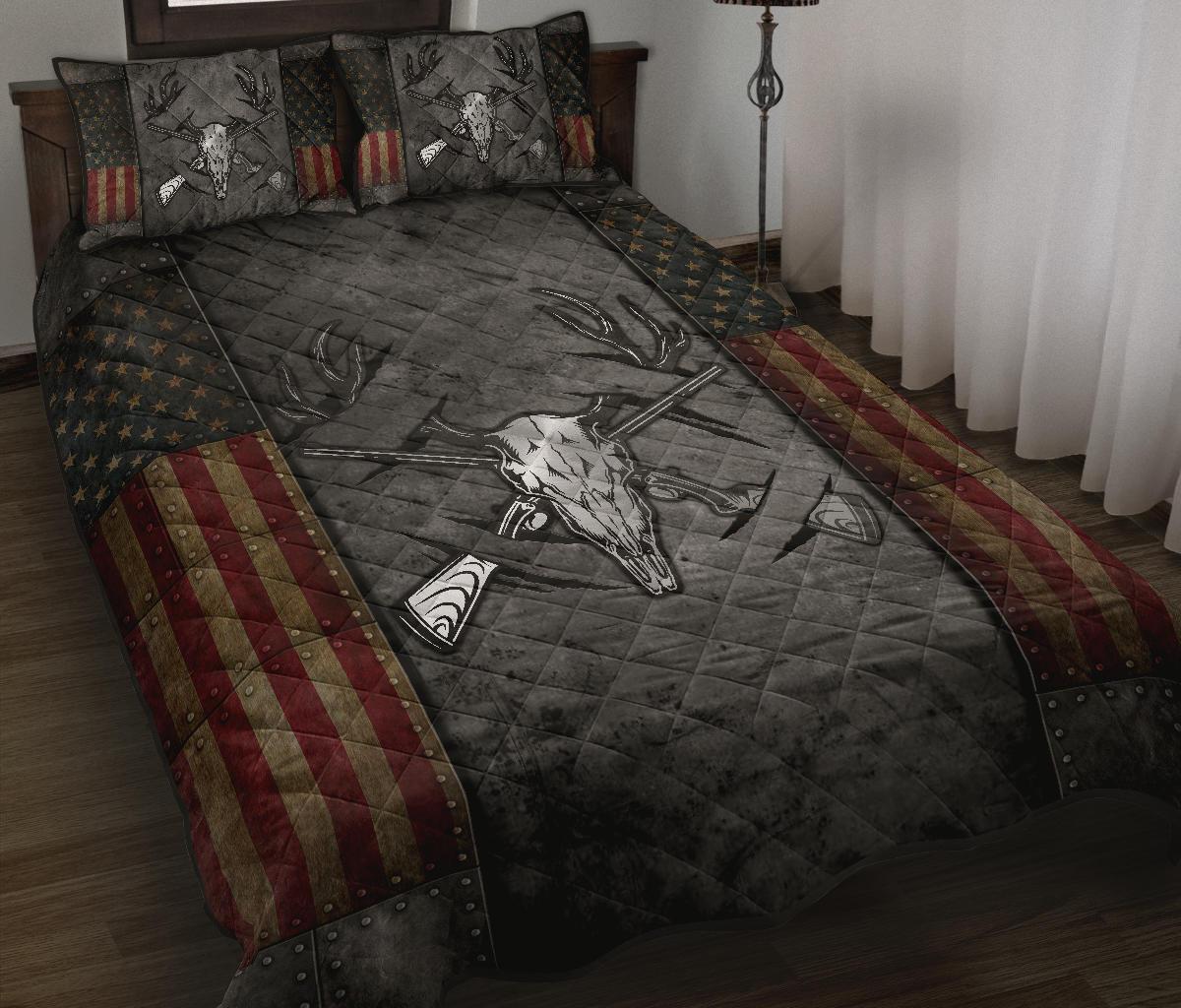 Crack Hunting Flag Quilt Bed Set And Merchize Covers